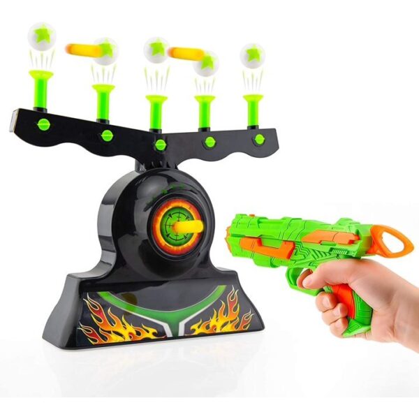 Shooting Games Toy For Age 6,7,8,9,10,Years Old Kids,Boys-Glow In The Dark Foam Blaster Toy With 10 Floating Ball Targets And 3 Foam Dart-Ideal Gift - Image 4