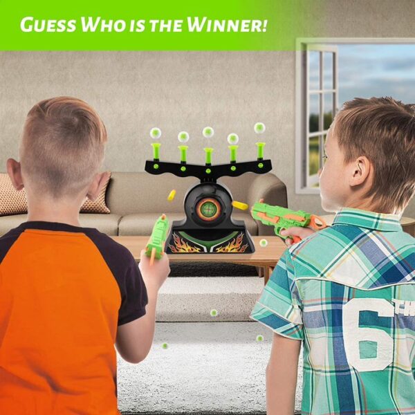 Shooting Games Toy For Age 6,7,8,9,10,Years Old Kids,Boys-Glow In The Dark Foam Blaster Toy With 10 Floating Ball Targets And 3 Foam Dart-Ideal Gift - Image 5