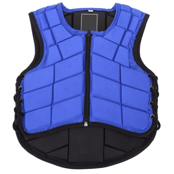 Kids Equestrian Vest Foam Padded Safety Horse Riding Protective Gear Body Protector BlueCM - Image 3