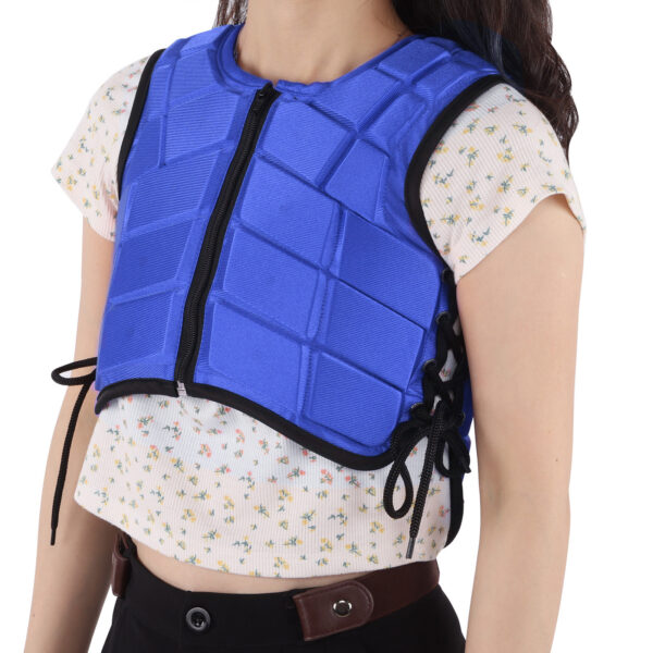 Kids Equestrian Vest Foam Padded Safety Horse Riding Protective Gear Body Protector BlueCM - Image 8