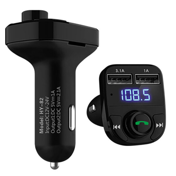 Car MP3 Audio Player Bluetooth Car Kit FM Transmitter Handsfree Calling 5V 4.1A Dual USB Car Charger Phone Charger - Image 2