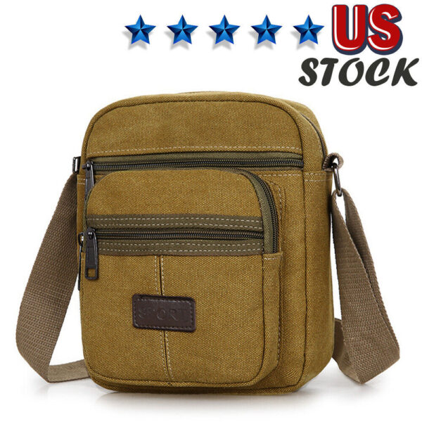 Crossbody Bag Canvas Bags Casual Shoulder Satchel Handbag Pouch Messenger Unisex - Image 9