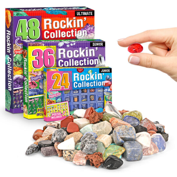 Rock For Kids 36 Pcs Rocks With Learning Guide, Gemstones  Crystals Kit Mineral Education Set Geology Science Toys Educational Gifts For Boys Girls Age  Above 6 Year Old - Image 4