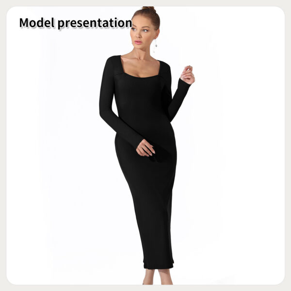 Women's Fashion Simple Solid Color Dress - Image 10