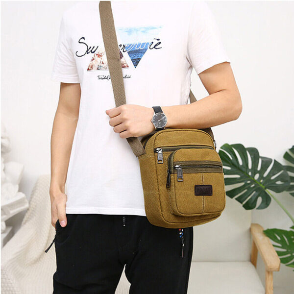 Crossbody Bag Canvas Bags Casual Shoulder Satchel Handbag Pouch Messenger Unisex - Image 3