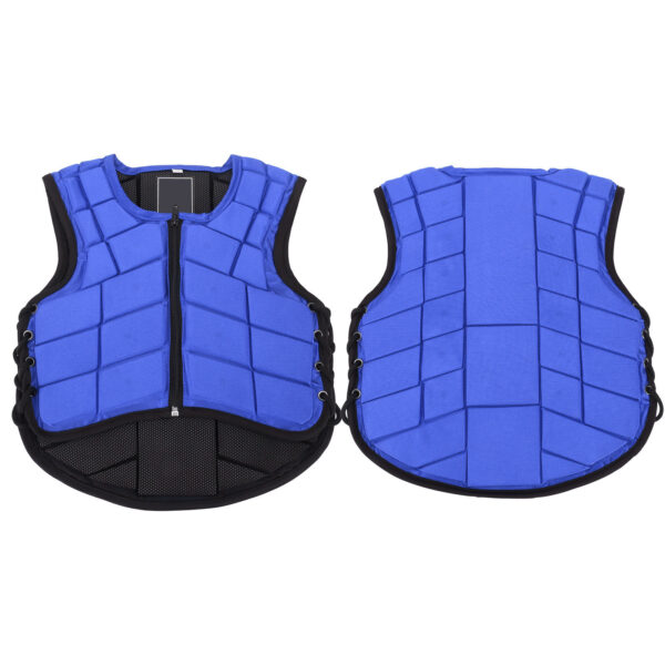 Kids Equestrian Vest Foam Padded Safety Horse Riding Protective Gear Body Protector BlueCM - Image 5