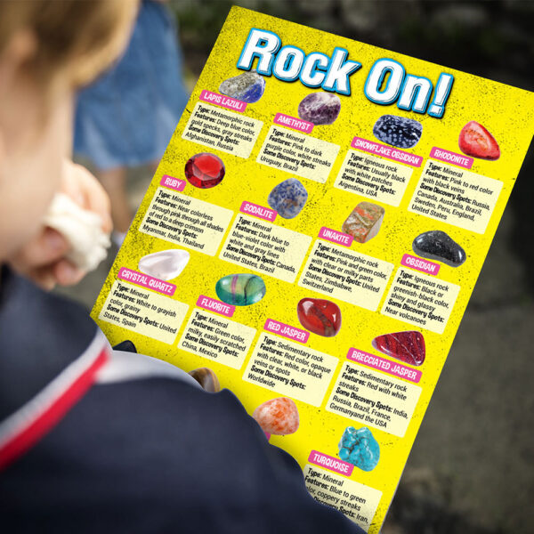 Rock For Kids 36 Pcs Rocks With Learning Guide, Gemstones  Crystals Kit Mineral Education Set Geology Science Toys Educational Gifts For Boys Girls Age  Above 6 Year Old - Image 3